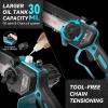 imageSEESII 6in1 Cordless Pole Saw ampamp Hedge Trimmer Grass Shears Combo Kit Electric Mini Chainsaw with 240 Ah Batteries Extension Tree Pruner Bush Trimmer Limb Branch Cutter 16ft Long Reachpole saw pruning shears combo