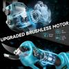 imageSEESII 6in1 Cordless Pole Saw ampamp Hedge Trimmer Grass Shears Combo Kit Electric Mini Chainsaw with 240 Ah Batteries Extension Tree Pruner Bush Trimmer Limb Branch Cutter 16ft Long Reachpole saw pruning shears combo