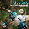 imageSEESII 6in1 Cordless Pole Saw ampamp Hedge Trimmer Grass Shears Combo Kit Electric Mini Chainsaw with 240 Ah Batteries Extension Tree Pruner Bush Trimmer Limb Branch Cutter 16ft Long Reachpole saw pruning shears combo