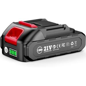 imageSeesii 21V 2000mAh Original Rechargeable Battery Compatible with All Tools Impact Wrench Mini Chainsaw Pole Saw Pruning Shears LongLasting Battery Life Safe and Fast Charging