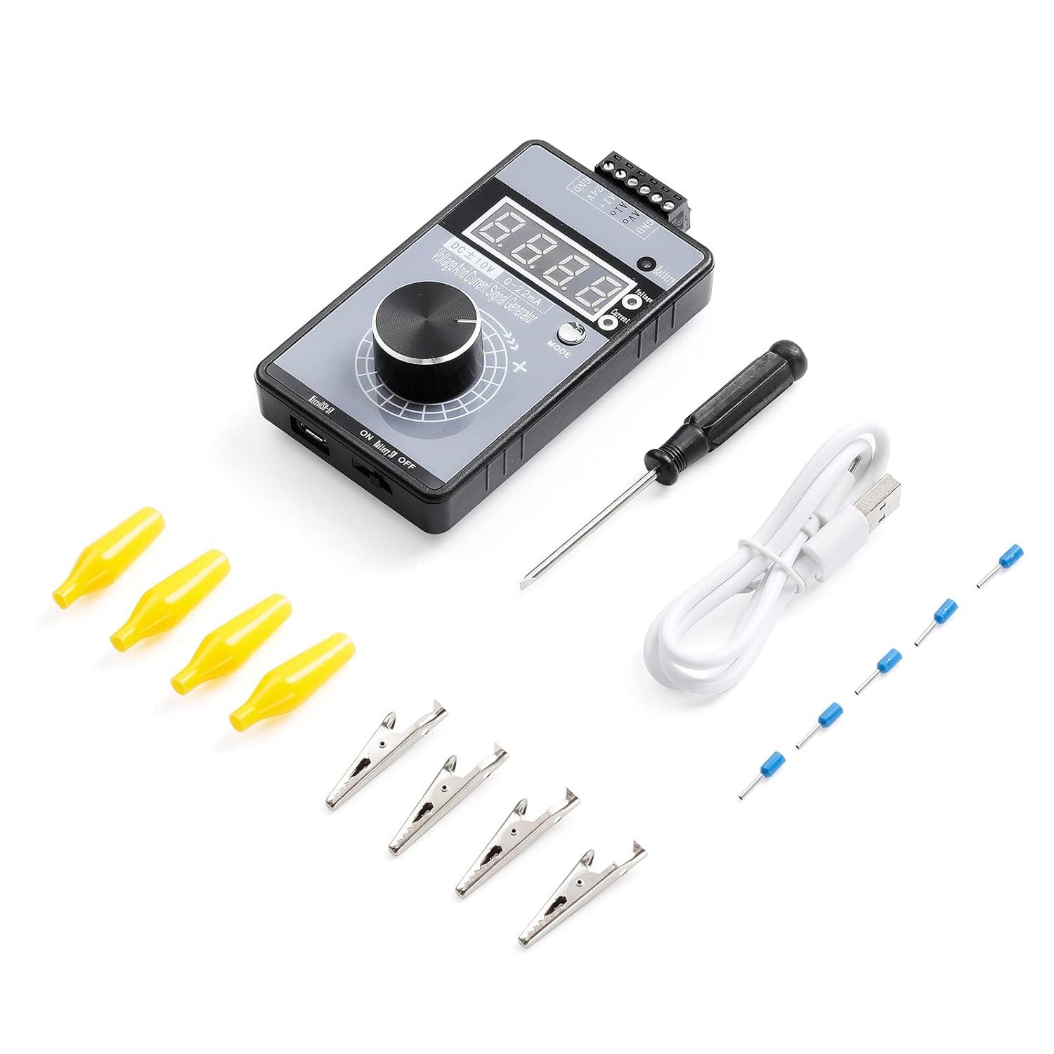 imageSeesii 022mA420mA DC 010V Signal Generator Mini Adjuatable Function Generator with LCD Display Current Voltage Analog Generator