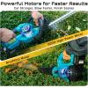 imageSEESII Cordless Hedge Trimmer and Leaf Blower Combo 2 Pcs 40Ah Batteries Electric Handheld Bush Trimmer with 20quot DualAction Blade Lightweight Brushless Blower with 2 Speed Modes for Yard Garden