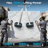 imageSEESII Glass Suction Cup Lifter Electric Tile Suction Cups Tool 300KG Max Load 2X 2000mAh Batteries Digital Display Heavy Duty Glass Sucker Lifter for Lifting Large TileCeramicFloor