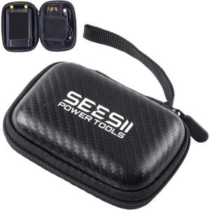 imageSeesii 28 Inch Protective Case for NanoVNAH Customed EVA Hard Shell Storage Pouch for Nano Vna Antenna Analyzer Waterproof Shockproof Design with Carry Strap