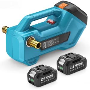 imageSeesii Cordless Transfer Pump for WaterDiesel 760GPH Selfpriming 24000mAh Rechargeable Battery Portable Electric Utility Pump for RV Garden Hot Tub Tank Pool Ponds Aquariums Rain BarrelsLight Blue