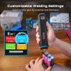 imageSEESII Battery Spot Welder Rechargeable Battery Welder with Visual Display 3360W Max Power with 199 Gears Copper Tips Portable Spot Welder for Lithium Battery DIY Repairs Outdoor UseSE302