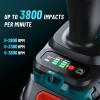imageSEESII Impact Wrench 1180FTLBS1600Nm 2200IPM 34 Impact Gun High Torque Electric Cordless Impact Wrench with 18V 1x50Ah Battery 2 Sockets and Case for Home Car Truck Tire Lug Nut Removal Tool Set1600Nm