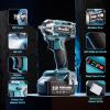 imageSeesii 38quot Cordless Impact Wrench Power Impact Gun wMax Torque 330Ftlbs450Nm 40Ah Rechargable Battery ampamp 4 Sockets Compact Power Impact Wrench for Lightduty Work Car HomeWH450