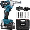 imageSeesii 38quot Cordless Impact Wrench Power Impact Gun wMax Torque 330Ftlbs450Nm 40Ah Rechargable Battery ampamp 4 Sockets Compact Power Impact Wrench for Lightduty Work Car HomeWH450