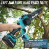 imageSEESII 2in1 Cordless Pole Saws for Tree Trimming 6 Inch Mini Electric Chainsaw with 2 x 4000mAh Batteries Battery Powered Chain Saw with Extension Pole Tree Trimmer Limb Branch Cutter PrunerBlue8 Polesaw 4000mah4000mah