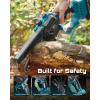 imageSEESII 2in1 Cordless Pole Saws for Tree Trimming 6 Inch Mini Electric Chainsaw with 2 x 4000mAh Batteries Battery Powered Chain Saw with Extension Pole Tree Trimmer Limb Branch Cutter PrunerBlue6 Polesaw 2000mah2000mah