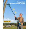 imageSEESII 6in1 Cordless Pole Saw amp Hedge Trimmer Combo Electric Mini Chainsaw with 240 Ah Batteries Extendable Tree Pruner Bush Trimmer Limb Branch Cutter Grass Shears 15Ft Long Reachpolesaw hedge trimmer