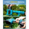 imageSEESII 6in1 Cordless Pole Saw amp Hedge Trimmer Combo Electric Mini Chainsaw with 240 Ah Batteries Extendable Tree Pruner Bush Trimmer Limb Branch Cutter Grass Shears 15Ft Long Reachpolesaw hedge trimmer
