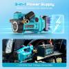 imageSEESII Diesel Transfer Pump 3Power 12V24V21V Battery Powered Fuel Transfer Pump with AutoStop amp 40Ah Battery12 GPM Cordless Diesel Pump for Diesel Kerosene for Farm Truck Boat21V battery  12V24V clamps