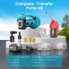 imageSEESII Diesel Transfer Pump 3Power 12V24V21V Battery Powered Fuel Transfer Pump with AutoStop amp 40Ah Battery12 GPM Cordless Diesel Pump for Diesel Kerosene for Farm Truck Boatonebattery