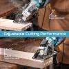 imageSeesii Mini Circular Saw with Laser Guide48A 4000 RPM Compact Corded Circular Saw with Rip Guide3 Blades 412 for WoodSoft MetalTilePlastic CuttingMax Cut Depth 1111690118 45412 corded