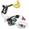 imageSEESII Diesel Transfer Pump 12V 13 GPM Electric Fuel Transfer Pump Kit with Nozzle amp Hoses for Transferring Diesel Kerosene Portable DC Oil Pump for Boat Truck Home Farm FuelingBlue