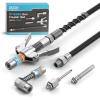 imageSeesii Grease Gun Accessory Kit Includes QuickRelease Coupler 90 Degree Grease Gun Coupler Adapter 12 Inch Flexible Hose 2 Grease Needle Tips for Easy Greasing Narrow Tight amp Deep Spaces GR04PStandard Kit with Needle Tips