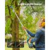 imageSEESII 10Inch 2in1 Cordless Pole Saw amp Mini Chainsaw 21V Battery Powered Brushless Electric Tree Trimmer with Extension Pole 24000mAh Batteries Automatic OilingLightweight Handheld Pruner10 inch pole saw
