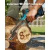 imageSEESII 10Inch 2in1 Cordless Pole Saw amp Mini Chainsaw 21V Battery Powered Brushless Electric Tree Trimmer with Extension Pole 24000mAh Batteries Automatic OilingLightweight Handheld Pruner10 inch pole saw