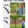 imageSEESII 10Inch 2in1 Cordless Pole Saw amp Mini Chainsaw 21V Battery Powered Brushless Electric Tree Trimmer with Extension Pole 24000mAh Batteries Automatic OilingLightweight Handheld Pruner10 inch pole saw