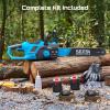 imageSEESII 40V 16Inch Cordless Chainsaw Brushless Electric Chain Saws with 240Ah Batteries amp Charger ToolFree Chain Tension Auto Oiling for Tree Trimming Wood Cutting Yard Work40V16 INCH