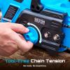 imageSEESII 40V 16Inch Cordless Chainsaw Brushless Electric Chain Saws with 240Ah Batteries amp Charger ToolFree Chain Tension Auto Oiling for Tree Trimming Wood Cutting Yard Work40V16 INCH