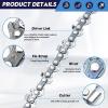 imageSEESII 8 Inch Chainsaw Chain 2 Pack with Sharpening Kit  14 LP 043 Gauge 46 Drive Links Compatible with SEESII PS800 BITOON Supstable S5 Sky TaskStar SC08 and More2 Pack 8 Inch 47DL