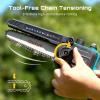 imageSEESII Electric Chainsaw Cordless 12inch Handheld Chain Saws with a 40Ah Battery Tree Saw with Toolfree Chain Tension Auto Oiling for Wood Cutting Trimming Branch2x4000mAh 6in1 Combo Kit