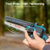 imageSEESII Electric Chainsaw Cordless 12inch Handheld Chain Saws with a 40Ah Battery Tree Saw with Toolfree Chain Tension Auto Oiling for Wood Cutting Trimming Branch2x4000mAh 3in1 Combo Kit