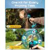 imageSEESII Electric Chainsaw Cordless 12inch Handheld Chain Saws with a 40Ah Battery Tree Saw with Toolfree Chain Tension Auto Oiling for Wood Cutting Trimming Branch2x2000mAh 2in1 Combo Kit