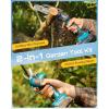 imageSEESII Electric Chainsaw Cordless 12inch Handheld Chain Saws with a 40Ah Battery Tree Saw with Toolfree Chain Tension Auto Oiling for Wood Cutting Trimming Branch2x2000mAh 2in1 Combo Kit