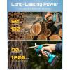 imageSEESII Electric Chainsaw Cordless 12inch Handheld Chain Saws with a 40Ah Battery Tree Saw with Toolfree Chain Tension Auto Oiling for Wood Cutting Trimming Branch2x2000mAh 2in1 Combo Kit