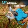 imageSeesii Electric Pruning Shears for Gardening 18 Cutting Cordless Power Pruner  Brushless Motor Dual 40Ah BatterySeesii Mini Chainsaw Cordless 6inch