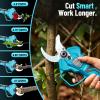 imageSeesii Electric Pruning Shears for Gardening 18 Cutting Cordless Power Pruner  Brushless Motor Dual 40Ah BatterySeesii Mini Chainsaw Cordless 6inch
