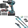 imageSEESII 2in1 Electric Pole Saws for Tree Trimming amp Impact Wrench 886 FTLBS1200Nm