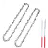imageSEESII 8 Inch Chainsaw Chain 2 Pack with Sharpening Kit  14 LP 043 Gauge 46 Drive Links Compatible with SEESII PS800 BITOON Supstable S5 Sky TaskStar SC08 and More2 Pack 8 Inch 47DL