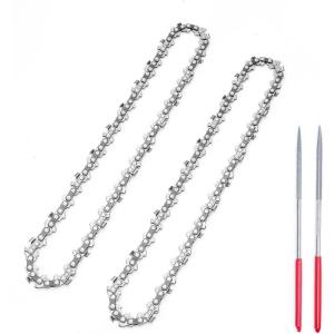 imageSEESII 8 Inch Chainsaw Chain 2 Pack with Sharpening Kit  14 LP 043 Gauge 46 Drive Links Compatible with SEESII PS800 BITOON Supstable S5 Sky TaskStar SC08 and More2 Pack 8 Inch 46DL