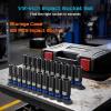 image12 Inch Drive Impact Socket Set 11Piece Metric 1024mm Professional Chromoly Steel CRMO 6Point Shallow Sockets for Impact Wrench Automotive Repair amp General Mechanic ToolsSAEMetric Deep  22pc