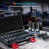 image12 Inch Drive Impact Socket Set 11Piece Metric 1024mm Professional Chromoly Steel CRMO 6Point Shallow Sockets for Impact Wrench Automotive Repair amp General Mechanic ToolsSAEMetric Deep  22pc