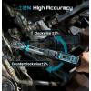 imageSeesii 38 Digital Torque Wrench 2 Accuracy 0220 Nm0162 ftlbs LCD Display RealTime amp Peak Modes Preset amp Data Storage Dual Alarm Electric Torque Wrench for Bicycle Car Motorcycle1
