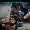 imageSeesii Impact Wrench 886 Ftlbs1200Nm 12 High Torque Impact Gun with 21V 2x40Ah Battery Electric Impact Driver 2900IPM 5 Socket Cordless Impact Wrench for Home CarMowerPickupTruck RV1200Nm with Two Batteries