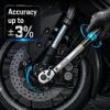 imageSeesii Torque Wrench Set 14 38 12 Drive Click Type Torque Wrench Kit with Adapters 3 Accuracy Dual Scale 72Tooth Ratchet for Car Motorcycle Bike Repair