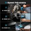 imageSeesii Upgraded Cordless Impact Wrench 885Ftlbs 1200Nm 12 Impact Gun with Detachable Side Handle 21V High Torque Power Impact Driver 2x 40Ah Batteries for Family CarPickup TruckMowerBlue12