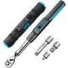 imageSeesii 38 Digital Torque Wrench 2 Accuracy 0220 Nm0162 ftlbs LCD Display RealTime amp Peak Modes Preset amp Data Storage Dual Alarm Electric Torque Wrench for Bicycle Car Motorcycle1