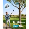 imageSEESII 2in1 Cordless Pole Saw amp Hedge Trimmer Combo 8 Electric Pole Chainsaw with 240 Ah Batteries 16Inch Extension Pole Hedge Trimmer Bush Tree Pruner Limb Branch Cutter 15ft Long ReachTrue Blue