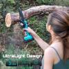 imageSEESII 2in1 Cordless Pole Saw amp Hedge Trimmer Combo 8 Electric Pole Chainsaw with 240 Ah Batteries 16Inch Extension Pole Hedge Trimmer Bush Tree Pruner Limb Branch Cutter 15ft Long ReachLight Blue