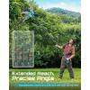 imageSEESII 2in1 Cordless Pole Saw amp Hedge Trimmer Combo 8 Electric Pole Chainsaw with 240 Ah Batteries 16Inch Extension Pole Hedge Trimmer Bush Tree Pruner Limb Branch Cutter 15ft Long ReachSky Blue