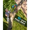 imageSEESII 2in1 Cordless Pole Saw amp Hedge Trimmer Combo 8 Electric Pole Chainsaw with 240 Ah Batteries 16Inch Extension Pole Hedge Trimmer Bush Tree Pruner Limb Branch Cutter 15ft Long ReachTrue Blue