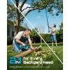 imageSEESII 2in1 Cordless Pole Saw amp Hedge Trimmer Combo 8 Electric Pole Chainsaw with 240 Ah Batteries 16Inch Extension Pole Hedge Trimmer Bush Tree Pruner Limb Branch Cutter 15ft Long ReachSky Blue